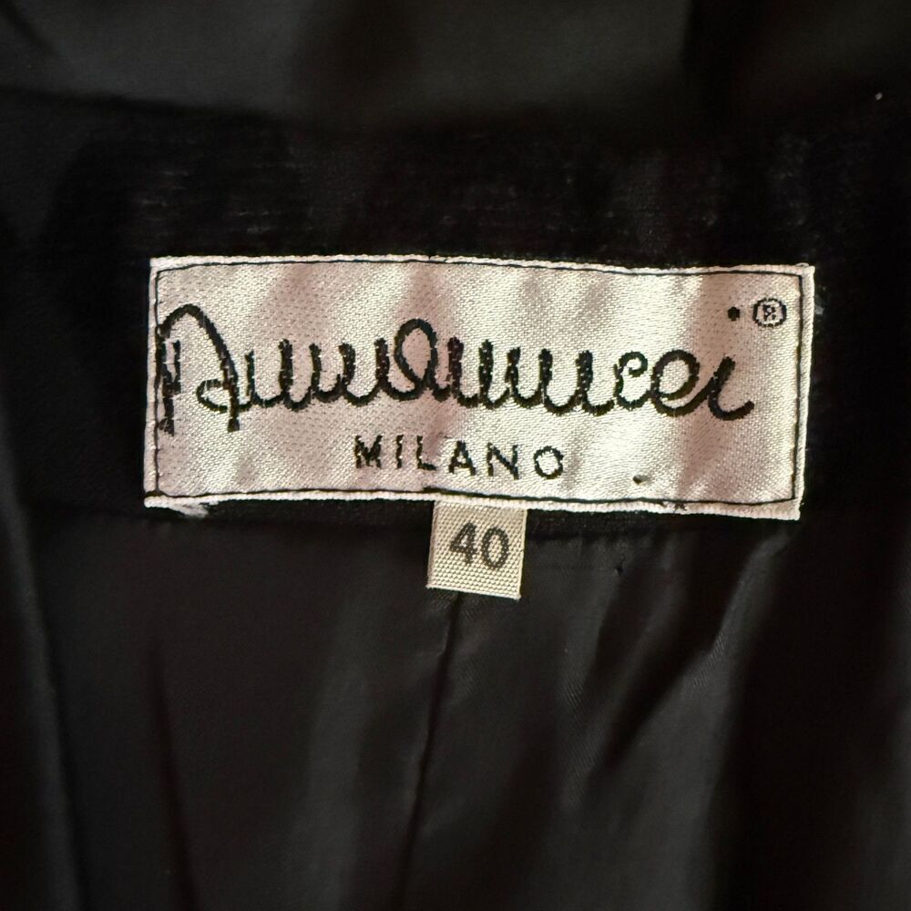 Black Jester Pattern Milano Blazer Size 40 / US 6 - Picture 10 of 12